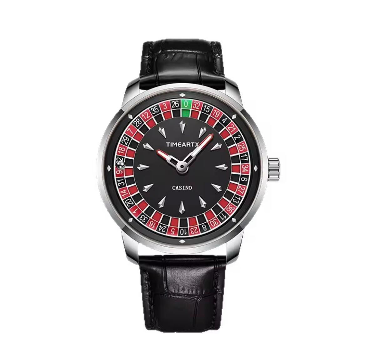 TIMEARTX Casino Royale — Montre Automatique Homme Cadran Roulette